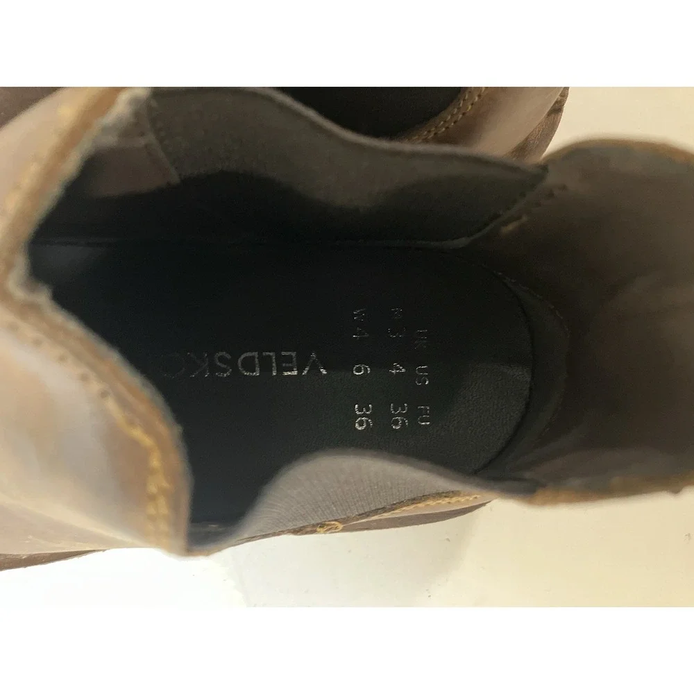 Veldskoen Woodstock (Brown Sole) Chelsea Pull On Boot Shoe Unisex M 4 W 6 New